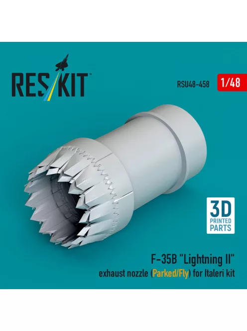 Reskit - F-35B Lightning II exhaust nozzle (Parked/Fly) for Italeri kit (3D printed)