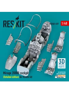   Reskit - Mirage 2000B cockpit (Detailed edition) for Kinetic kit (3D Printed)