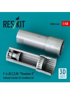   Reskit - F-4 (B C D N) Phantom II exhaust nozzles for Academy kit (3D Printed)