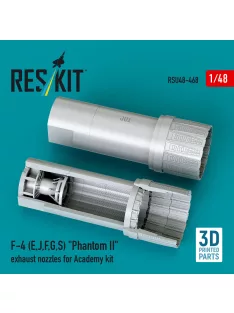   Reskit - F-4 (E J F G S) Phantom II exhaust nozzles for Academy kit (3D Printed)