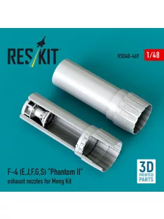   Reskit - F-4 (E J F G S) Phantom II exhaust nozzles for Meng kit (3D Printed)