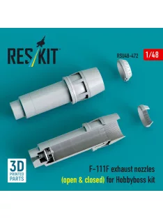   Reskit - F-111F exhaust nozzles (open & closed) for Hobbyboss kit (3D Printed)