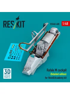   Reskit - Rafale M cockpit (Detailed edition) for Revell/Academy kit (3D printed)