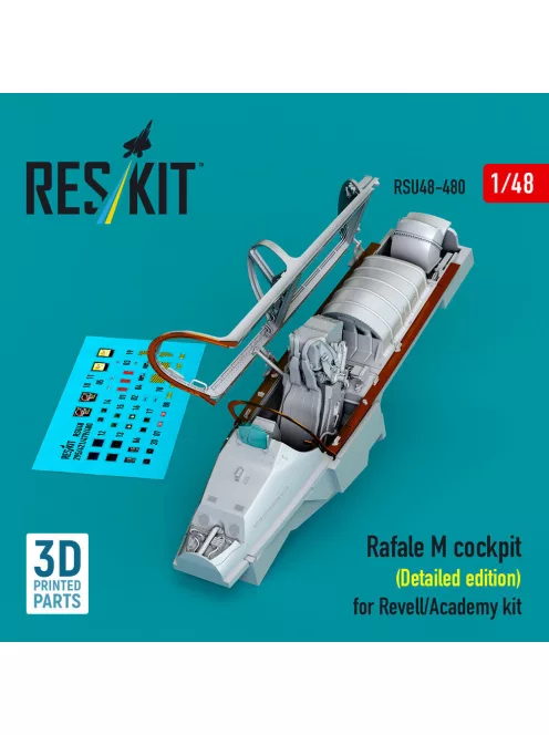 Reskit - Rafale M cockpit (Detailed edition) for Revell/Academy kit (3D printed)