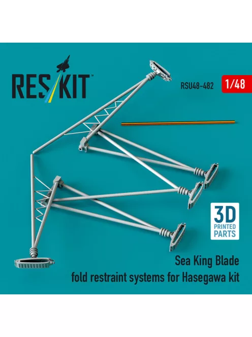 Reskit - Sea King blade fold restraint systems for Hasegawa kit (3D Printed)