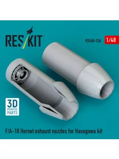   Reskit - F/A-18 Hornet exhaust nozzles for Hasegawa kit (3D Printed)