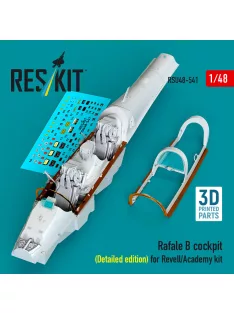   Reskit - Rafale B cockpit cockpit (Detailed edition) for Revell/Academy kit (3D Printed)