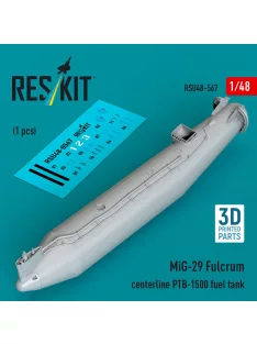   Reskit - MiG-29 Fulcrum centerline PTB-1500 fuel tank (1 pcs) (3D Printed)