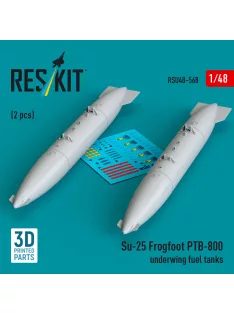   Reskit - Su-25 Frogfoot PTB-800 underwing fuel tanks (2 pcs) (3D Printed)