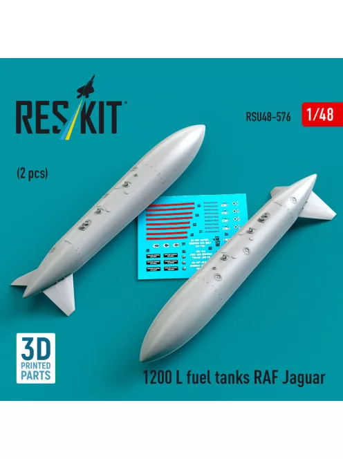 Reskit - 1200 L fuel tanks RAF Jaguar (2 pcs) (3D Printed)