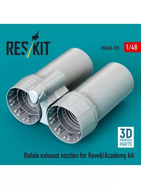 Reskit - Rafale exhaust nozzles for Revell/Academy kit (3D Printed)