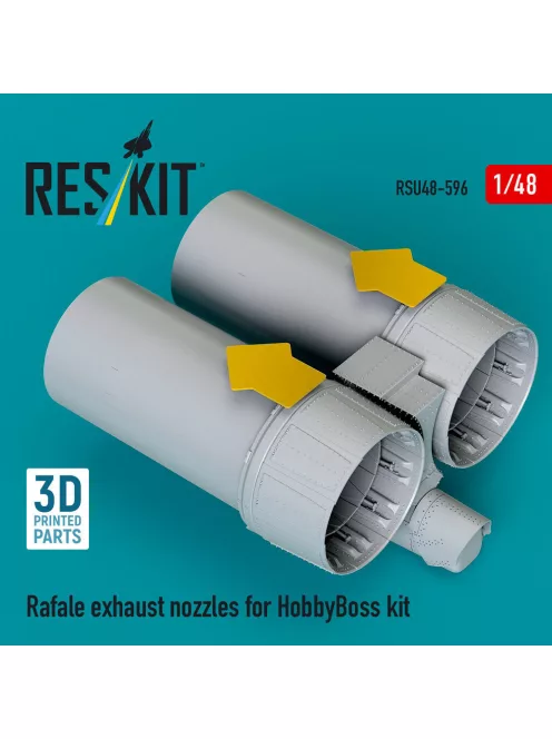 Reskit - Rafale exhaust nozzles for HobbyBoss kit (3D Printed)