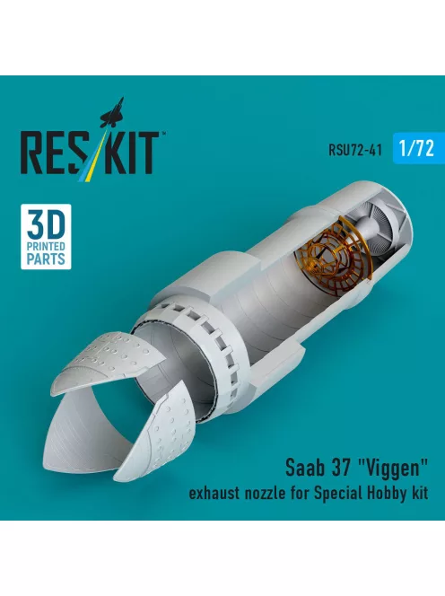 Reskit - Saab 37 Viggen exhaust nozzle for Special Hobby kit (3D Printed)