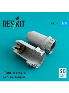   Reskit - TORNADO exhaust nozzles for Hasegawa kit (3D Printed)