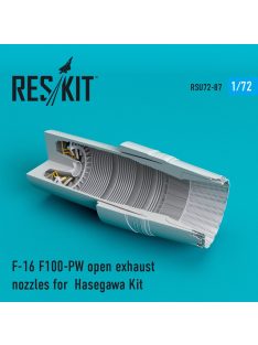   Reskit - F-16 "Fighting Falcon" F100-PW open exhaust nozzles for Hasegawa kit (1/72)