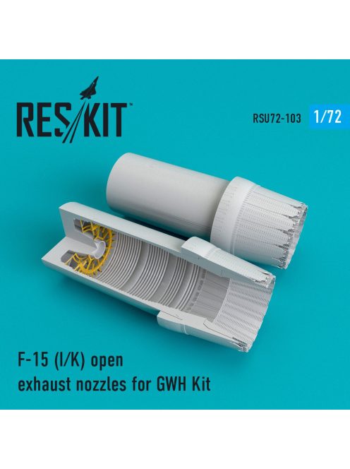 Reskit - F-15I open exhaust nozzles for GWH kit (1/72)