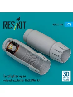   Reskit - Eurofighter open exhaust nozzles for Hasegawa kit (3D Printed)