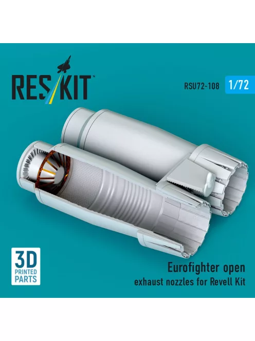 Reskit - Eurofighter open exhaust nozzles for Revell kit (3D Printed)