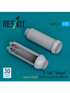   Reskit - F-14A Tomcat open & closed exhaust nozzles for GWH kit (3D Printed)