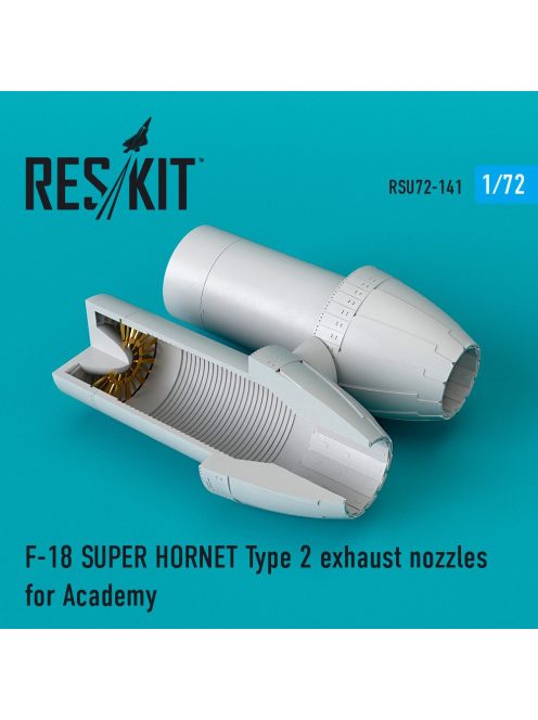 Reskit - F/A-18 "Super Hornet" type 2 exhaust nozzles for Academy kit (1/72)