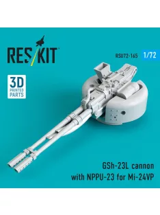   Reskit - GSh-23L cannon with NPPU-23 for Mi-24VP (3D Printed)