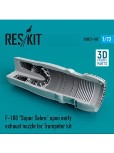   Reskit - F-100 "Super Sabre" open early exhaust nozzle for Trumpeter kit (1/72)