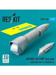   Reskit - AN/AVQ-26A PAVE Tack pod with pylon for F-4 Phantom II (3D Printed)