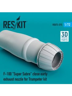   Reskit - F-100 "Super Sabre" close early exhaust nozzle for Trumpeter kit (1/72)