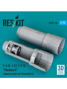   Reskit - F-4 (E J EJ F G S) Phantom II exhaust nozzles for Finemolds kit (3D Printed)