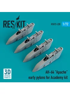   Reskit - AH-64 Apache early pylons for Academy kit (3D Printed)