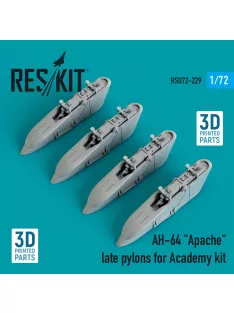   Reskit - AH-64 Apache late pylons for Academy kit (3D Printed)