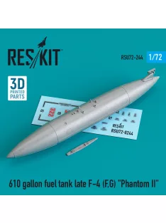   Reskit - 610 gallon fuel tank late F-4 (F G) Phantom II (3D Printed)