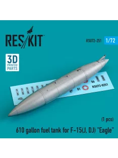   Reskit - 610 gallon fuel tank for F-15(J DJ) Eagle (3D Printed)