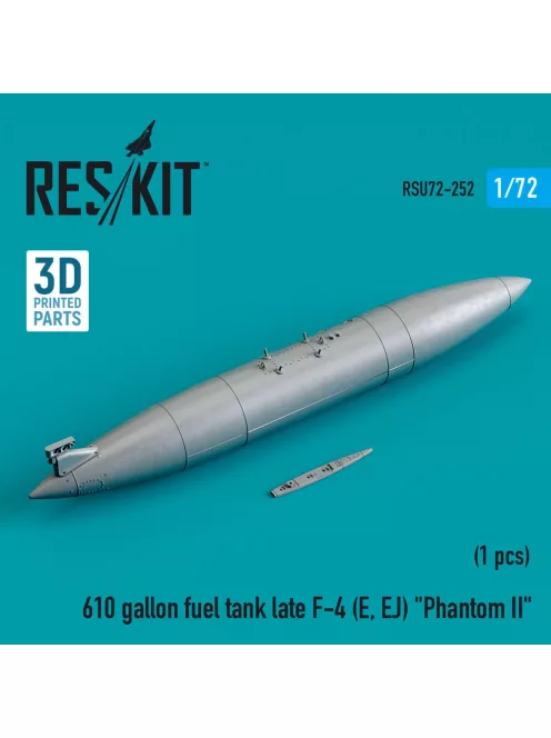 Reskit - 610 gallon fuel tank late F-4 (E EJ) Phantom II (3D Printed)