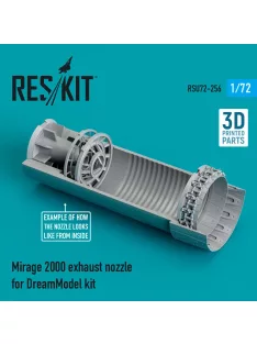   Reskit - Mirage 2000 exhaust nozzle for DreamModel kit (3D Printed)