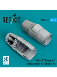   Reskit - MiG-29 Fulcrum exhaust nozzles for Trumpeter kit (3D Printed)