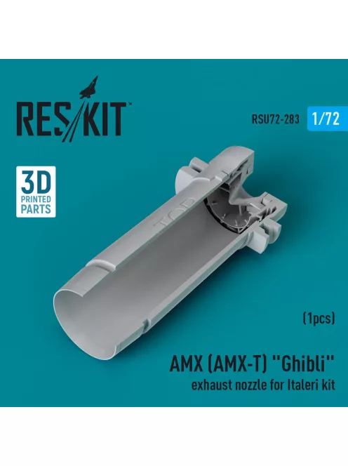 Reskit - AMX (AMX-T) Ghibli exhaust nozzle for Italeri kit (3D Printed)