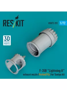   Reskit - F-35B Lightning II exhaust nozzle (Parked/Fly) for Tamiya kit (3D printed)