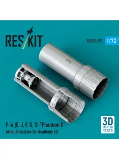   Reskit - F-4 (E, J, F, G, S) Phantom II exhaust nozzles for Academy kit (3D Printed)