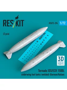   Reskit - Tornado IDS/ECR 1500L underwing fuel tanks (welded) (German/Italian) (2 pcs) (3D Printed)