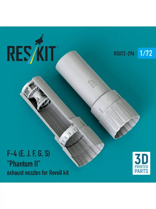 Reskit - F-4 (E, J, F, G, S) Phantom II exhaust nozzles for Revell kit (3D Printed)