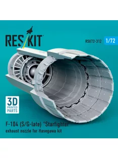   Reskit - F-104 (S/G-late) Starfighter exhaust nozzle for Hasegawa kit (3D Printed)
