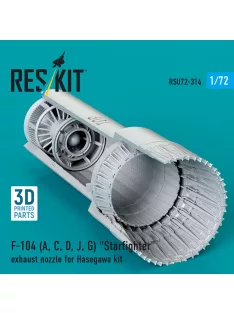   Reskit - F-104 (A C D J G) Starfighter exhaust nozzle for Hasegawa kit (3D Printed)