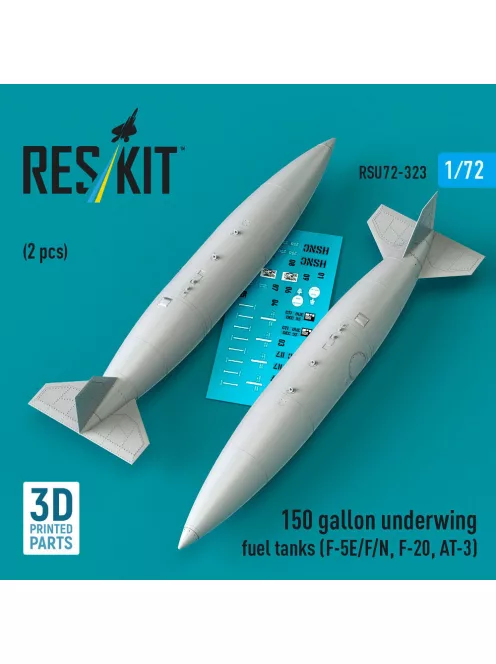 Reskit - 150 gallon underwing fuel tanks (F-5E/F/N, F-20, AT-3) (2 pcs) (3D Printed)