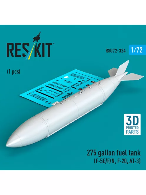 Reskit - 275 gallon fuel tank (F-5E/F/N, F-20, AT-3) (1 pcs) (3D Printed)