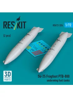   Reskit - Su-25 Frogfoot PTB-800 underwing fuel tanks (2 pcs) (3D Printed)
