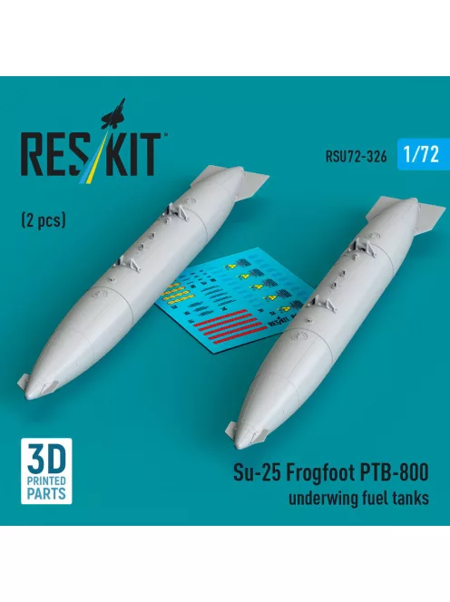 Reskit - Su-25 Frogfoot PTB-800 underwing fuel tanks (2 pcs) (3D Printed)