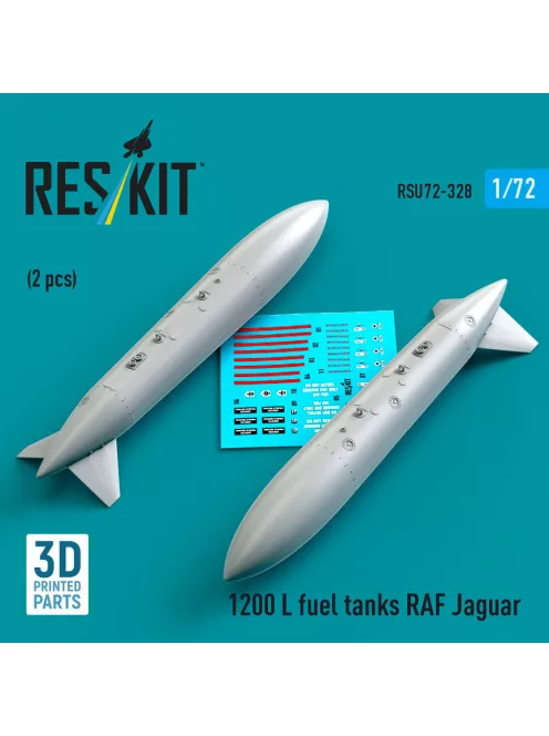 Reskit - 1200 L fuel tanks RAF Jaguar (2 pcs) (3D Printed)