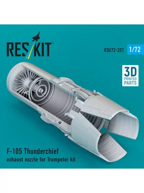 Reskit - F-105 Thunderchief exhaust nozzle for Trumpeter kit (3D Printed)