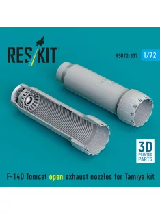   Reskit - F-14D Tomcat open exhaust nozzles for Tamiya kit (3D Printed)